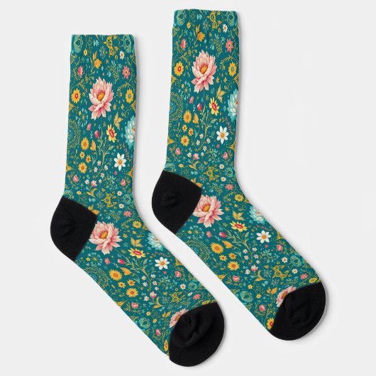 Bright Socks Elaborate Seamless Patterns 0039370 Sokken (Rechts)