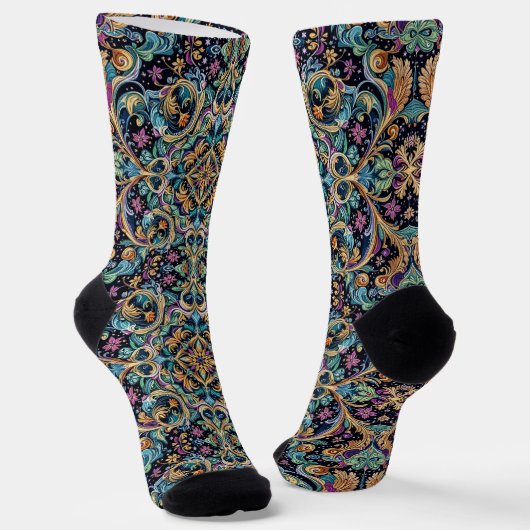 Bright Socks Elaborate Seamless Patterns 0039374 Sokken (Gebogen)