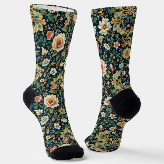 Bright Socks Elaborate Seamless Patterns 0039377 Sokken (Gebogen)