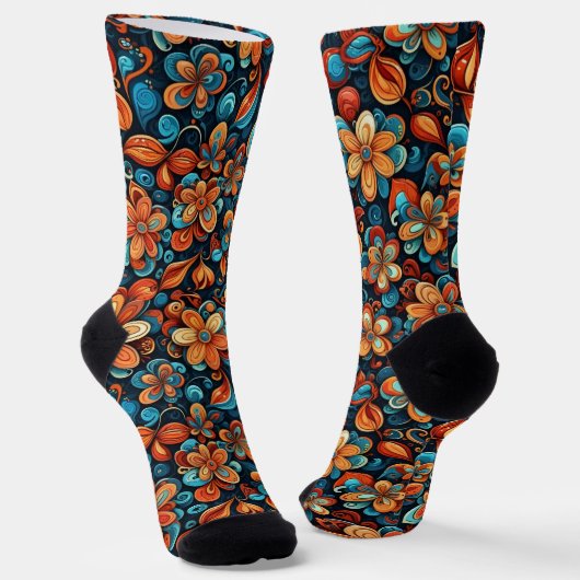 Bright Socks Elaborate Seamless Patterns 0039386 Sokken (Gebogen)