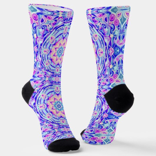 Bright Socks Elaborate Seamless Patterns 0039404 Sokken (Gebogen)