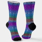 Bright Socks Elaborate Seamless Patterns 0039408 Sokken (Gebogen)