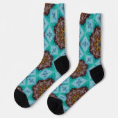 Bright Socks Fractal Seamless Patterns 0041976 Sokken (Links)