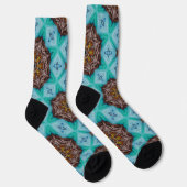 Bright Socks Fractal Seamless Patterns 0041976 Sokken (Rechts)