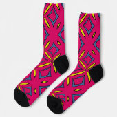 Bright Socks Fractal Seamless Patterns 0041984 Sokken (Links)