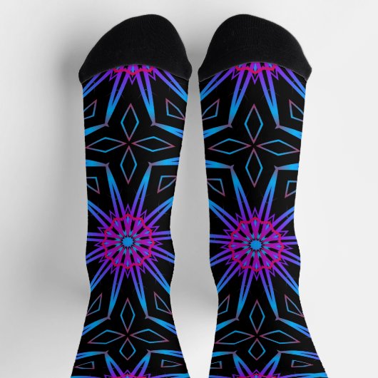 Bright Socks Fractal Seamless Patterns 0041987 Sokken (Top)