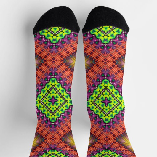 Bright Socks Fractal Seamless Patterns 0041988 Sokken (Top)