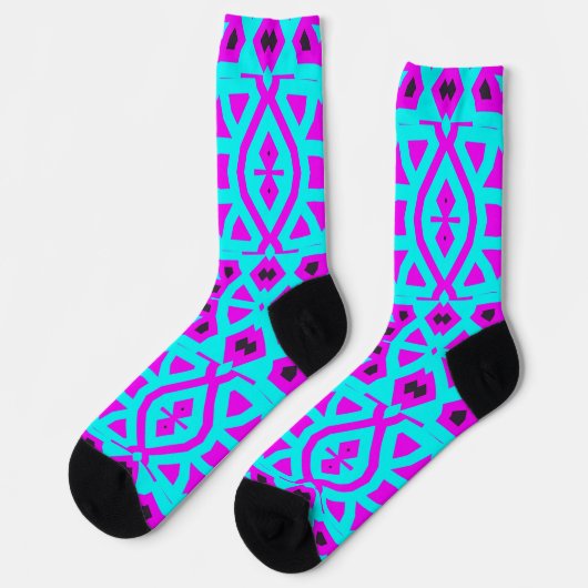 Bright Socks Fractal Seamless Patterns 0041996 Sokken (Links)