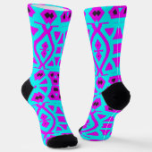 Bright Socks Fractal Seamless Patterns 0041996 Sokken (Gebogen)