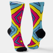 Bright Socks Fractal Seamless Patterns 0042001 Sokken (Gebogen)