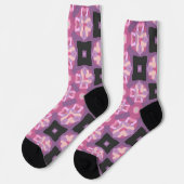 Bright Socks Fractal Seamless Patterns 0042009 Sokken (Links)