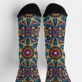 Bright Socks Fractal Seamless Patterns 0042012 Sokken (Top)