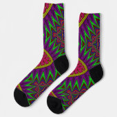 Bright Socks Fractal Seamless Patterns 0042022 Sokken (Links)