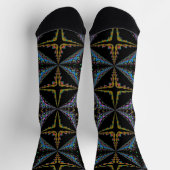 Bright Socks Fractal Seamless Patterns 0042027 Sokken (Top)
