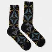Bright Socks Fractal Seamless Patterns 0042027 Sokken (Rechts)