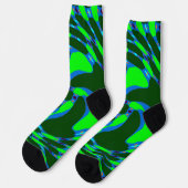 Bright Socks Fractal Seamless Patterns 0042029 Sokken (Links)