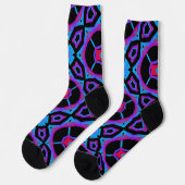 Bright Socks Fractal Seamless Patterns 0042033 Sokken (Links)