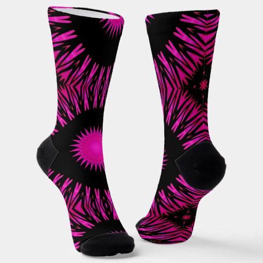 Bright Socks Fractal Seamless Patterns 0042035 Sokken (Gebogen)