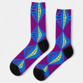 Bright Socks Fractal Seamless Patterns 0042039 Sokken (Links)