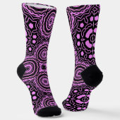 Bright Socks Fractal Seamless Patterns 0042045 Sokken (Gebogen)