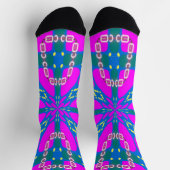 Bright Socks Fractal Seamless Patterns 0042049 Sokken (Top)
