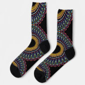 Bright Socks Fractal Seamless Patterns 0042051 Sokken (Links)