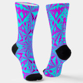 Bright Socks Fractal Seamless Patterns 0042053 Sokken (Gebogen)