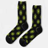 Bright Socks Fractal Seamless Patterns 0042060 Sokken (Links)