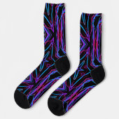 Bright Socks Fractal Seamless Patterns 0042069 Sokken (Links)