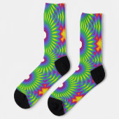 Bright Socks Fractal Seamless Patterns 0042080 Sokken (Links)