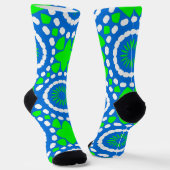 Bright Socks Fractal Seamless Patterns 0042082 Sokken (Gebogen)