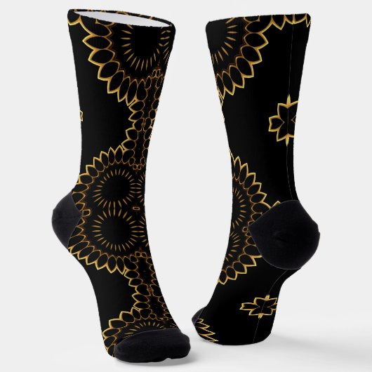 Bright Socks Fractal Seamless Patterns 0042091 Sokken (Gebogen)