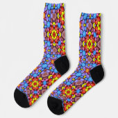 Bright Socks Fractal Seamless Patterns 0042097 Sokken (Links)