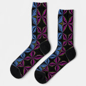 Bright Socks Fractal Seamless Patterns 0042098 Sokken (Links)