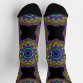 Bright Socks Fractal Seamless Patterns 0042100 Sokken (Top)