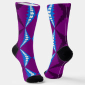 Bright Socks Fractal Seamless Patterns 0042103 Sokken (Gebogen)