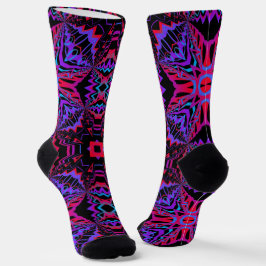 Bright Socks Fractale Naadloze Patronen 0042013 Sokken
