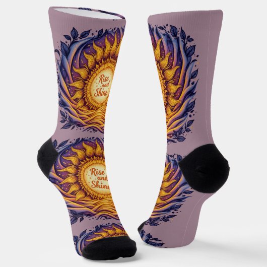 Bright Socks Motivational Art 0043995 Sokken (Gebogen)