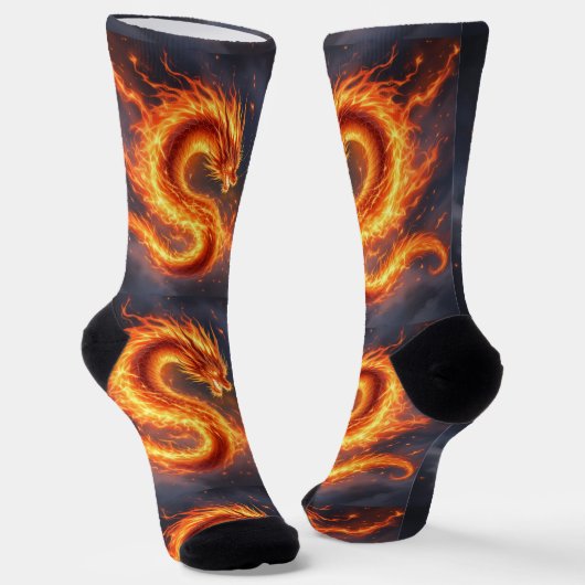 Bright Socks RANDOPIX Fire Serpent 0039505 Sokken (Gebogen)