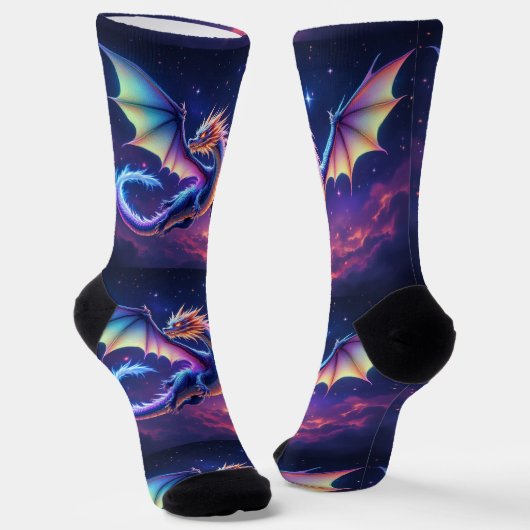 Bright Socks RANDOPIX Night Dragon 0039502 Sokken (Gebogen)