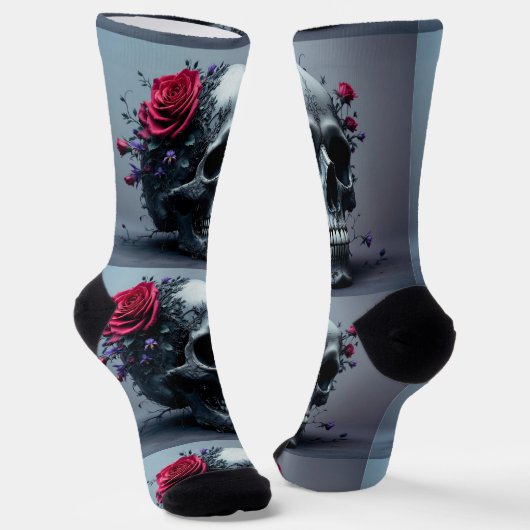 Bright Socks Skull Pics 0037635 Sokken (Gebogen)