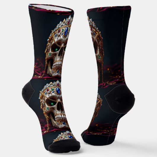 Bright Socks Skull Pics 0037650 Sokken (Gebogen)