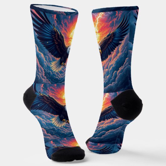 Bright Socks UNISEX Sun Eagle 0040751 Sokken (Gebogen)