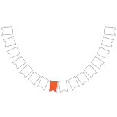 Bright Solid Orange Background Vlaggetjes (Alle)