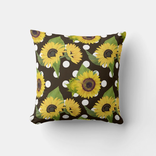 Bright Spring Flower Pillow – Kleurrijk Home Accen Kussen (Voorkant)