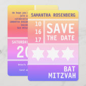 Bright Star of David Save the Date (Devant / Derrière)