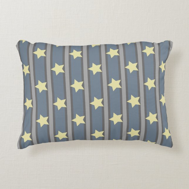 Bright Star Striped Accent Kussen (Voorkant)