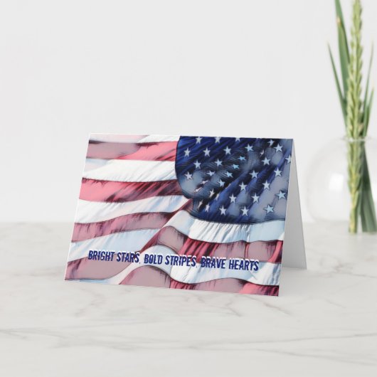 Bright Stars, Courageux Coeurs Carte de Jour des A (Devant)