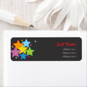 Bright Stars - étiquettes de adresse de noël (En situation)