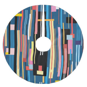 Bright Stripe Abstract Pattern Kerstboom Rok